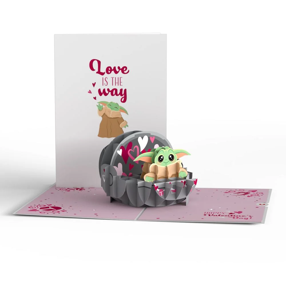 Lovepop Star Wars The Mandalorian Grogu Love is the Way Pop-Up Card - Image 4
