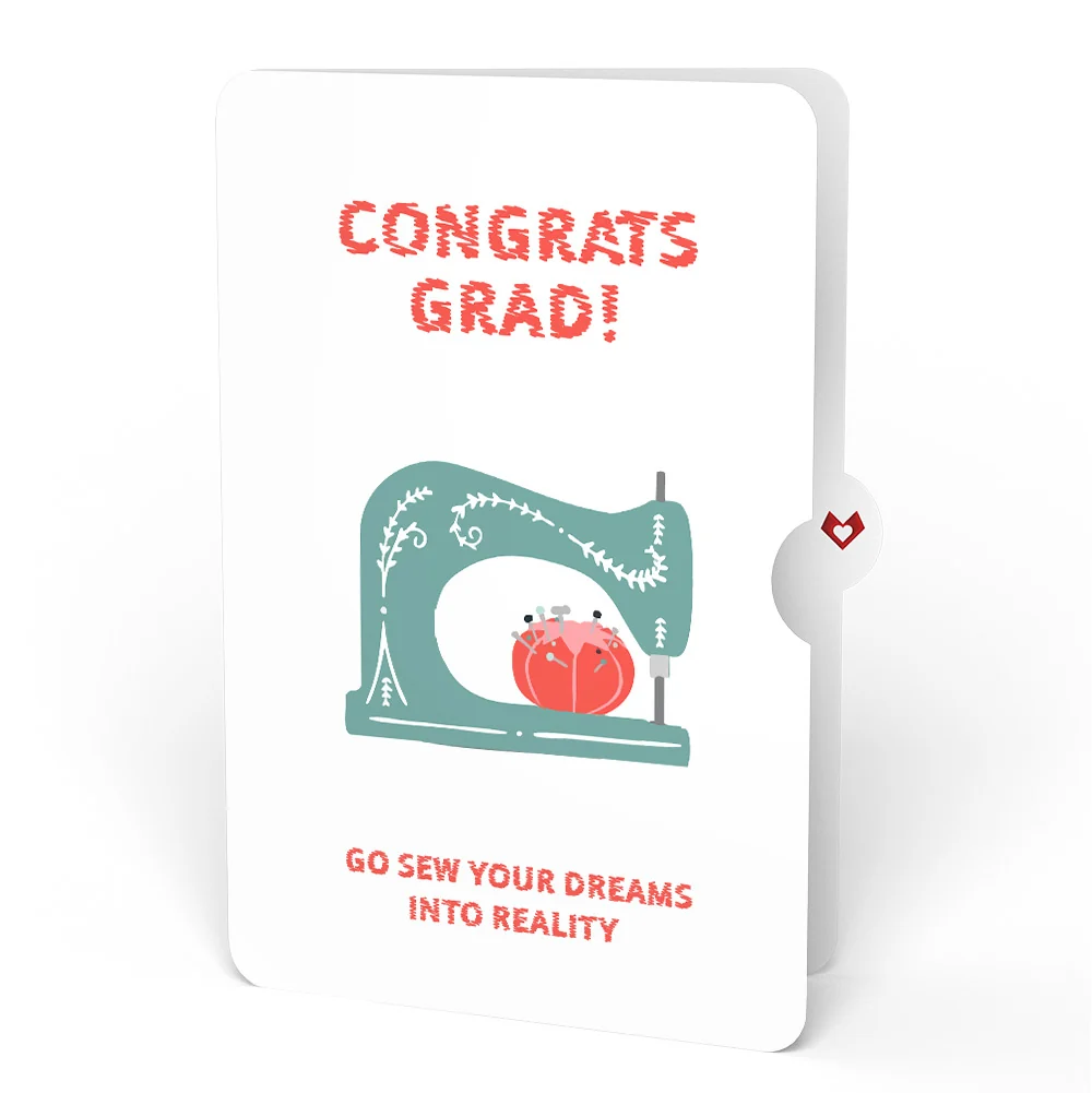 Lovepop Love You Sew Much Graduation Pop-Up Card and Sentiment Set - Image 4