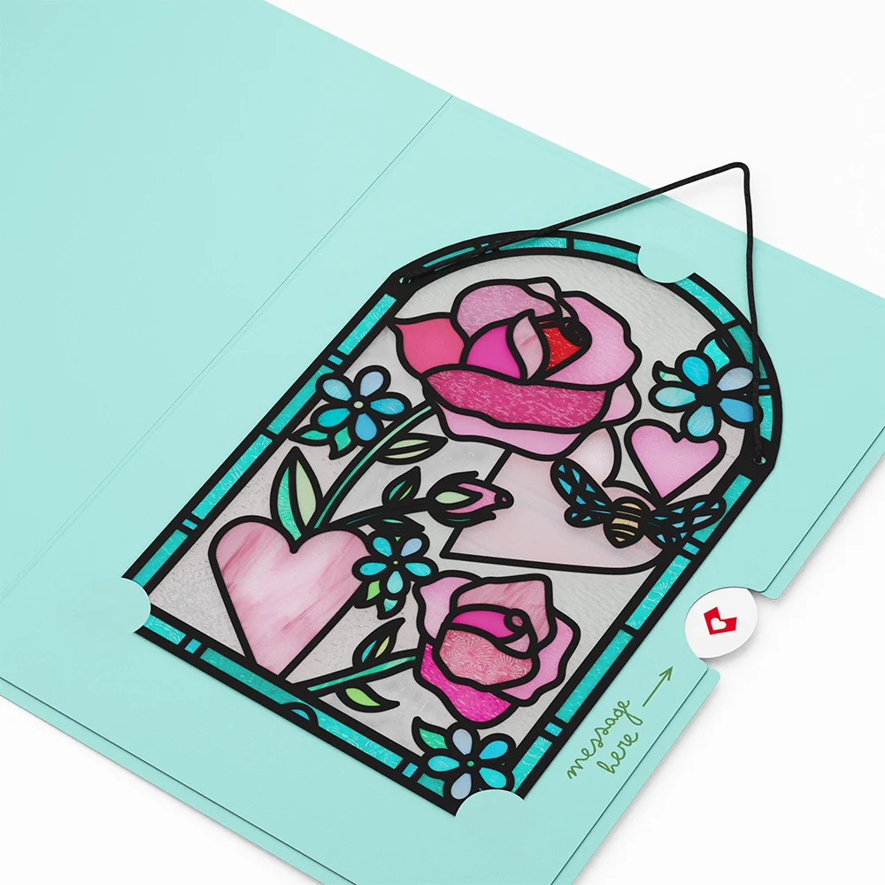 Lovepop Bee Mine Suncatcher Card - Image 4