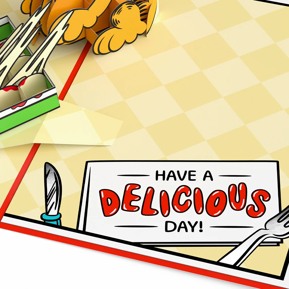 Lovepop Garfield Stay Saucy Pop-Up Card Tray - Image 3