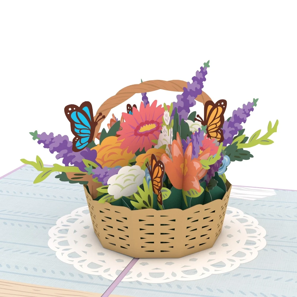 Lovepop Mother's Day Flowers Pop-Up Card Basket - Image 2