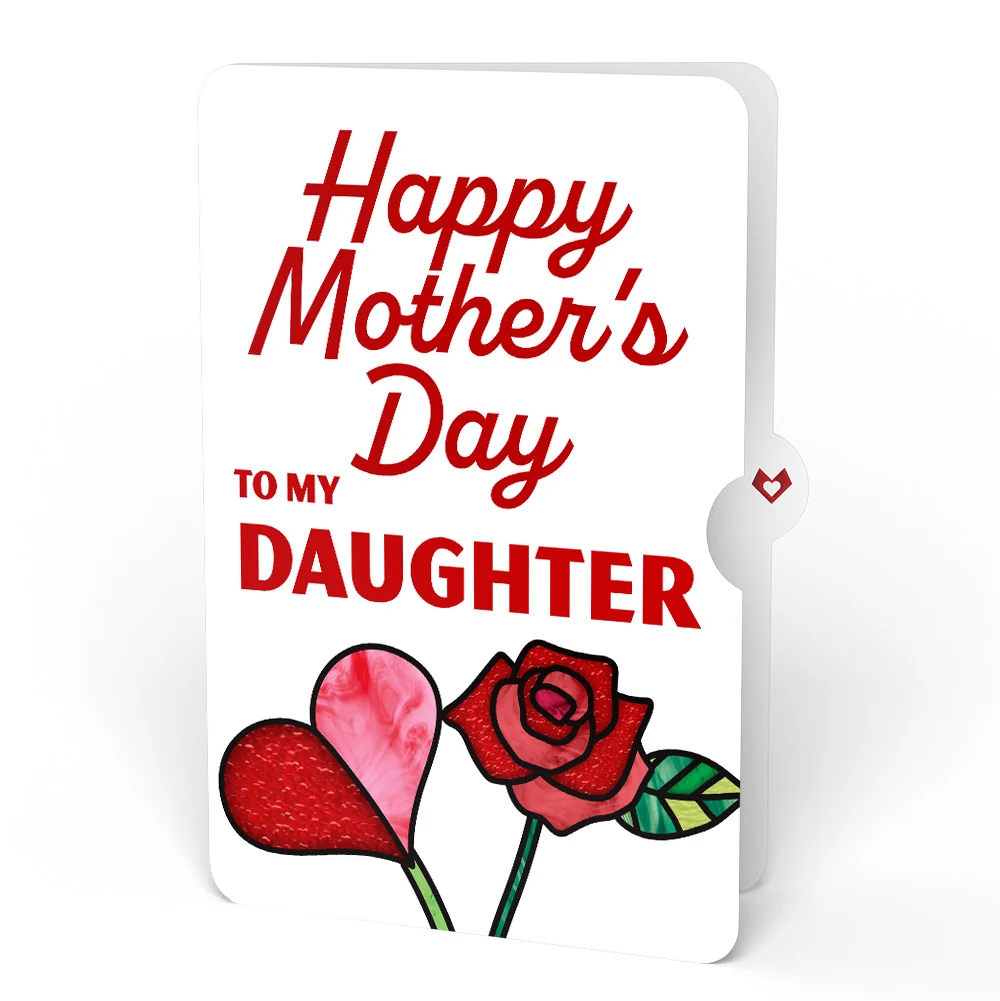 Lovepop Everlasting Rose Mother’s Day HeartFelt Charm Card and Sentiment Set for Daughter - Image 4