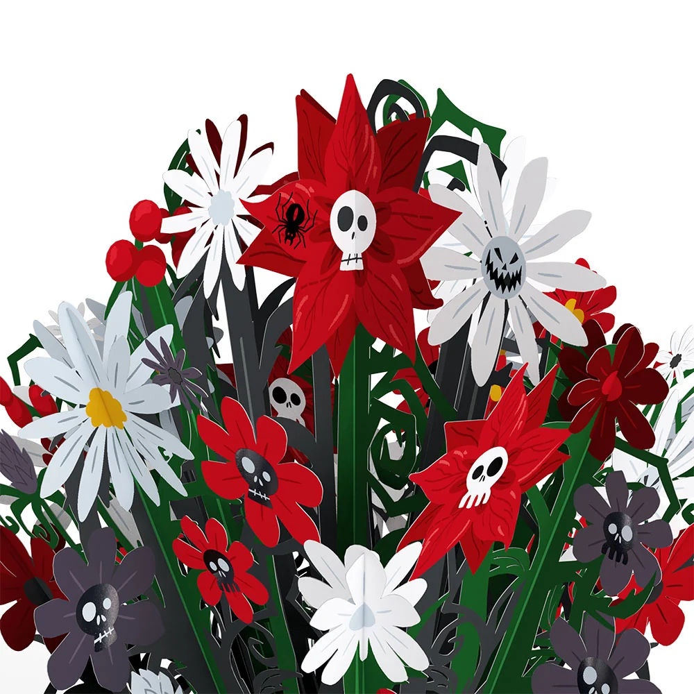 Lovepop Disney Tim Burton’s The Nightmare Before Christmas Santa Jack Skellington Flower Buds Bouquet - Image 3