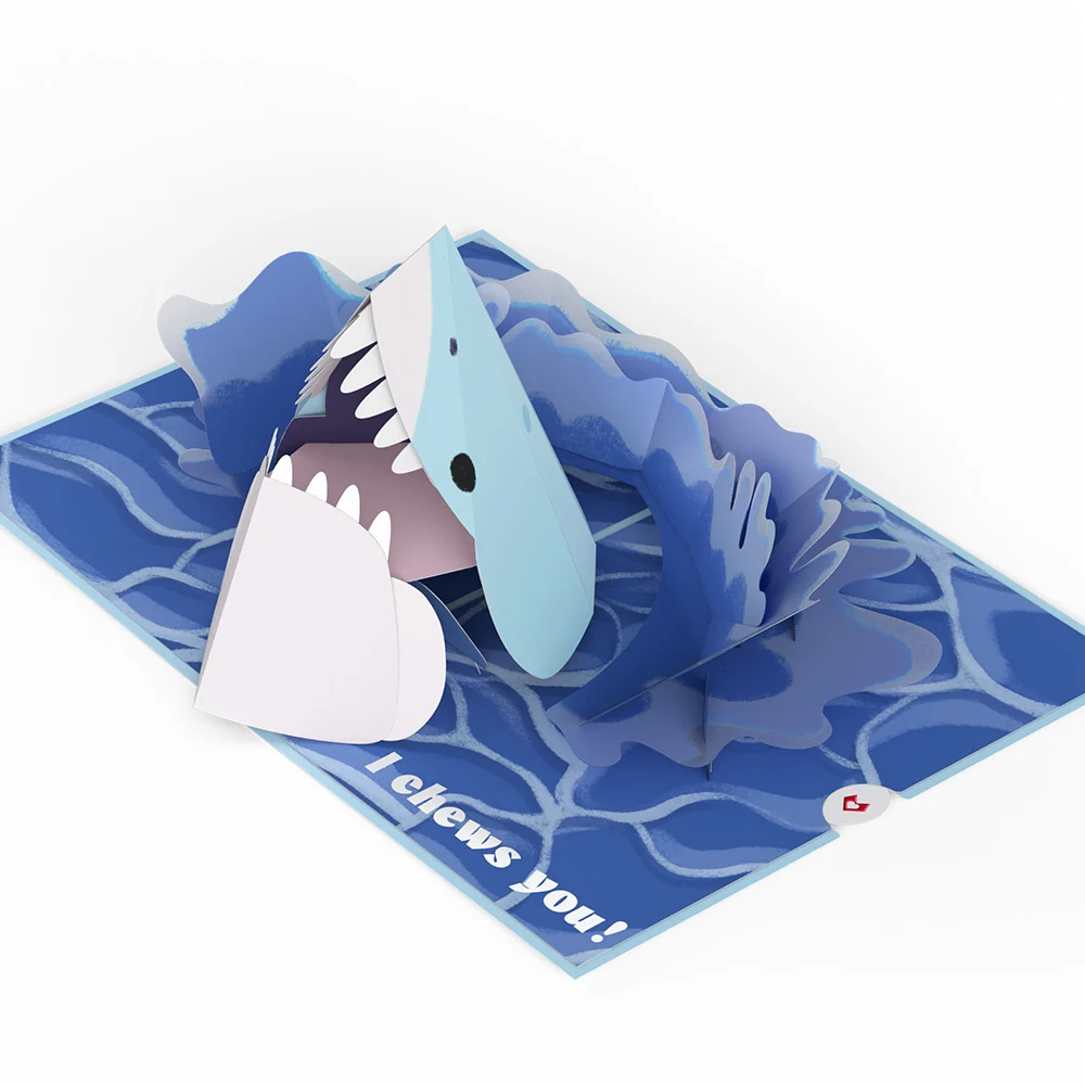 Lovepop I Chews You Shark Pop-Up Card - Image 5