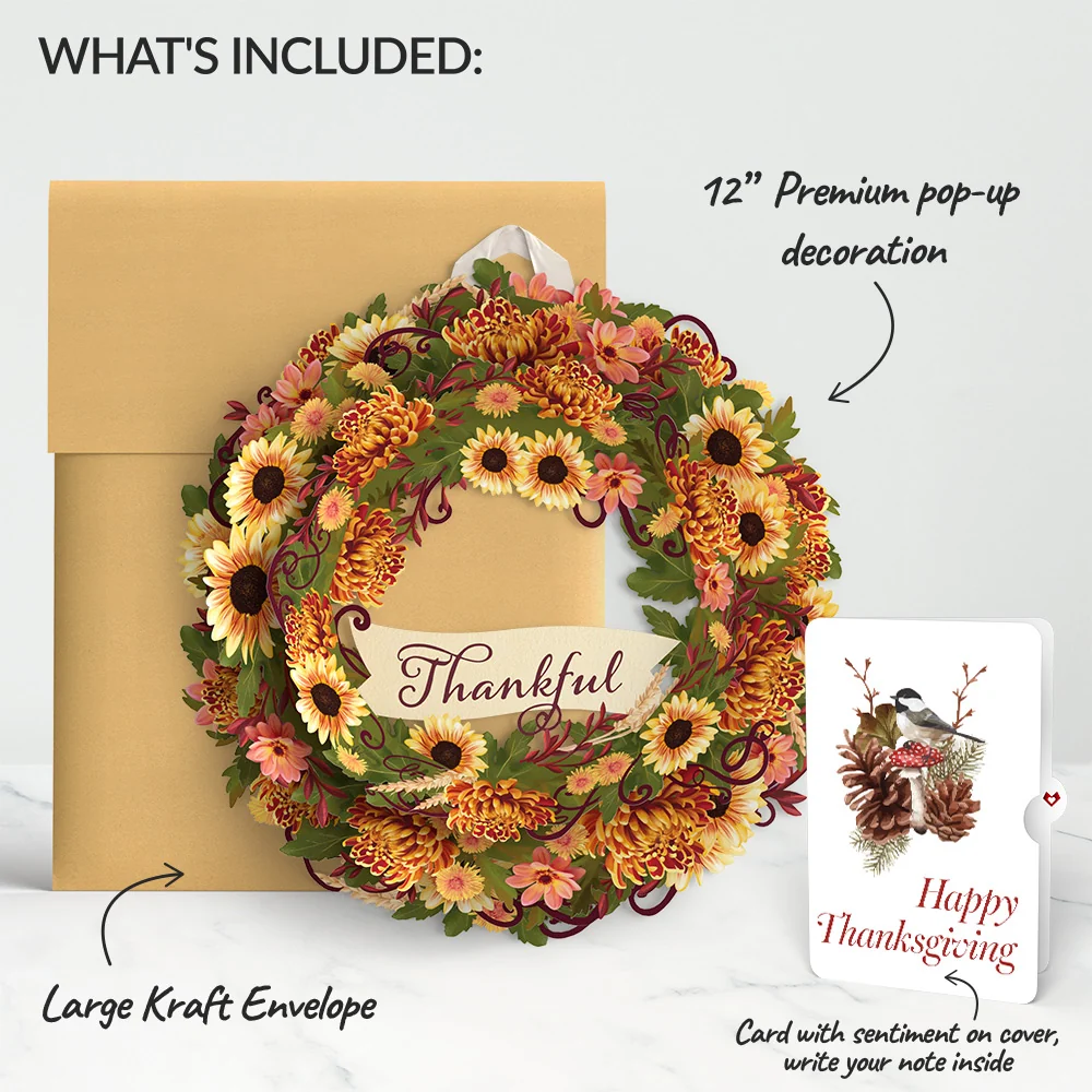 Lovepop Thankful Thanksgiving Wreath and Sentiment Set - Image 2