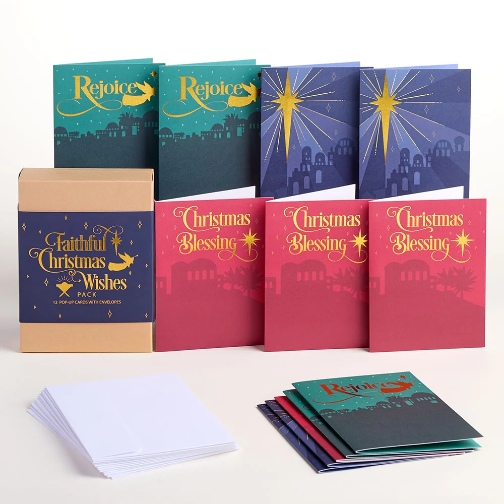 Lovepop Faithful Christmas Wishes Box Set (Assorted 12-Pack): Paperpop Card - Image 2