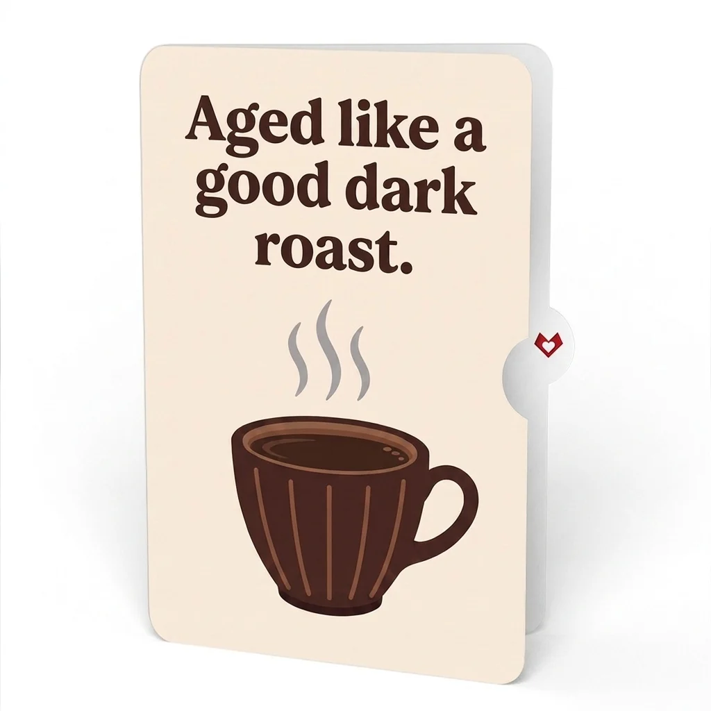 Lovepop Coffee Cup Birthday Pop-Up Card and Dark Roast Sentiment Set - Image 4