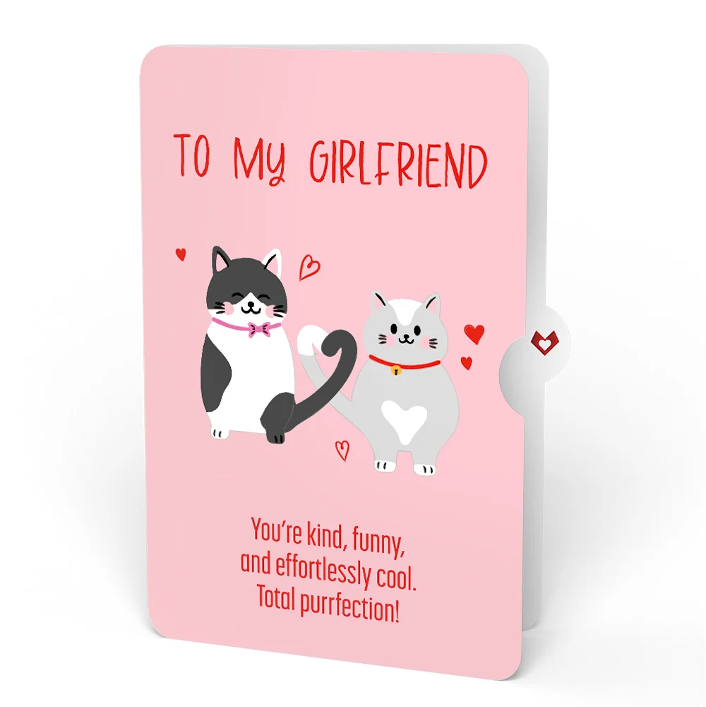 Lovepop Love Cats Pop-Up Card and Sentiment Set for Girlfriend - Image 4