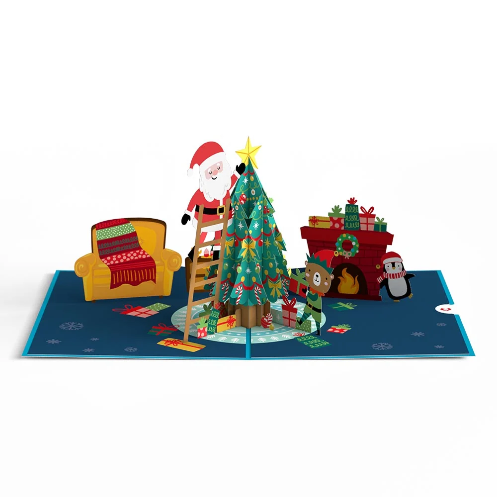 Lovepop Santa Decorating a Christmas Tree Pop-Up Card — SKU SB-41A7AF-9E6ED3B60F819C - Image 3