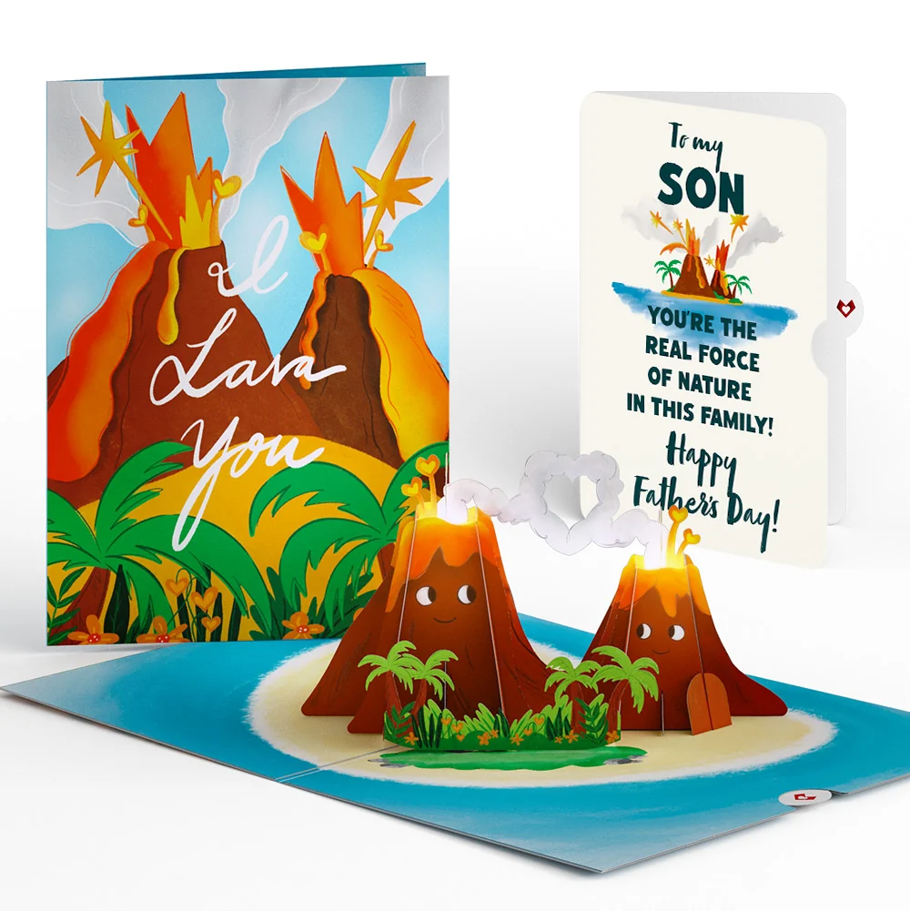 Lovepop I Lava You Father's Day Light-Up Pop-Up Card and Sentiment Set for Son