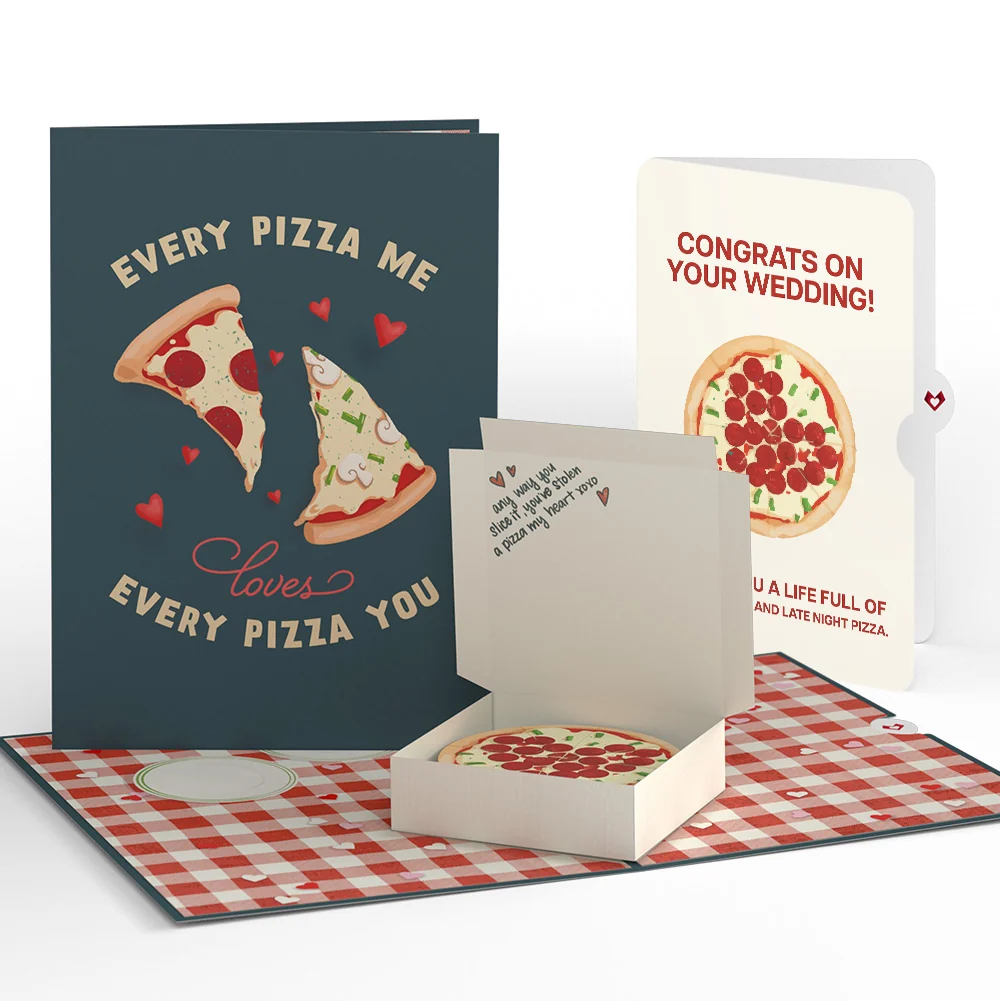 Lovepop Pizza Love Wedding Pop-Up Card and Sentiment Set