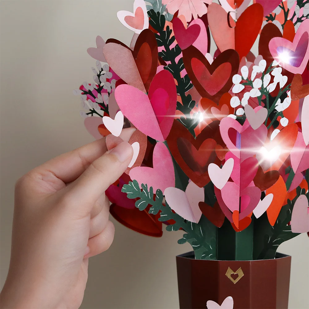 Lovepop You Light Up My Life Light-Up Pop-Up Card & Bouquet Bundle - Image 4