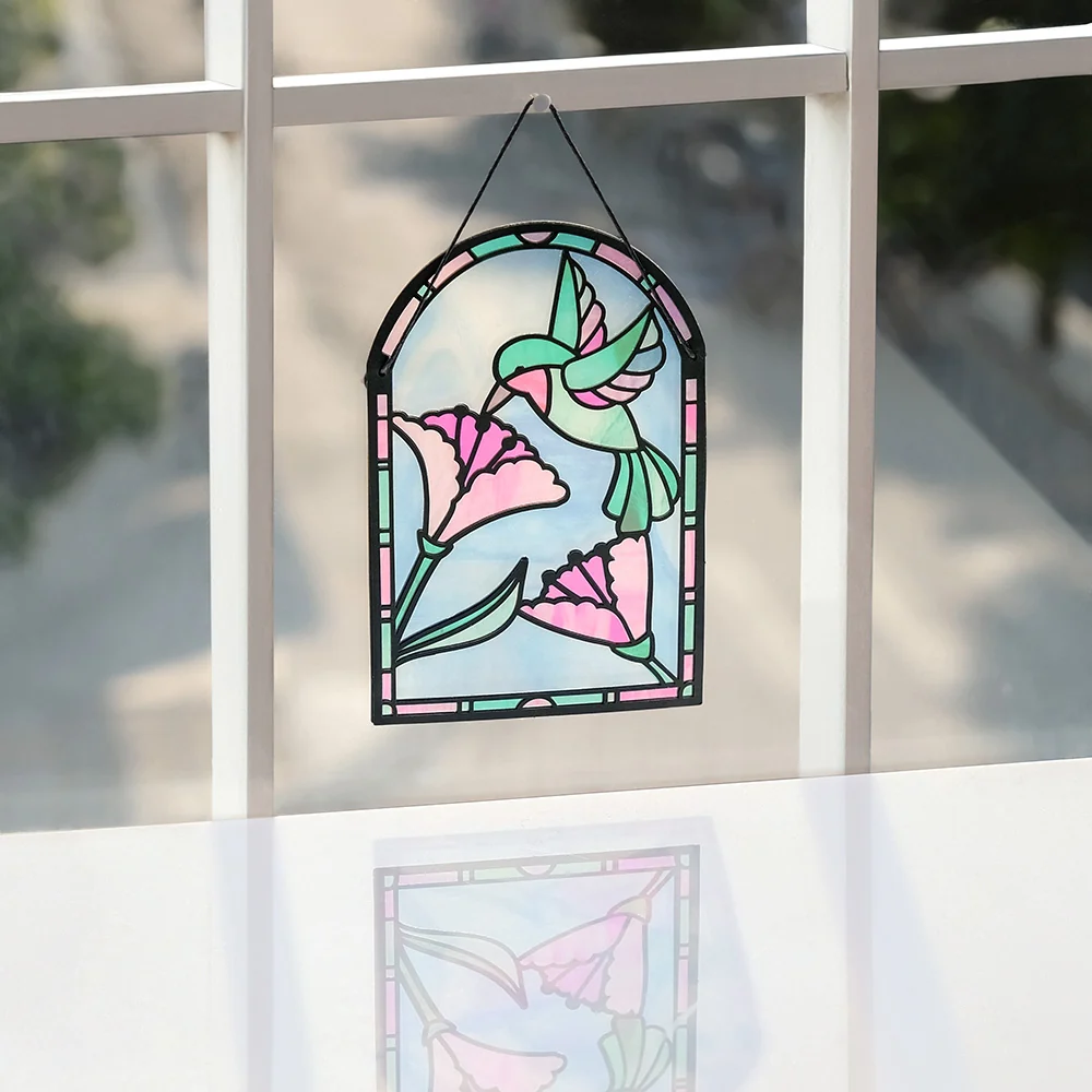 Lovepop Vibrant Hummingbird Suncatcher Card
