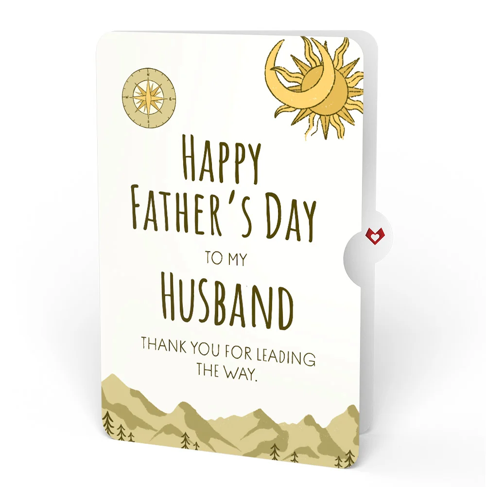 Lovepop Guiding Compass Father's Day Pop-Up Card and Sentiment Set for Husband Cream - Image 4