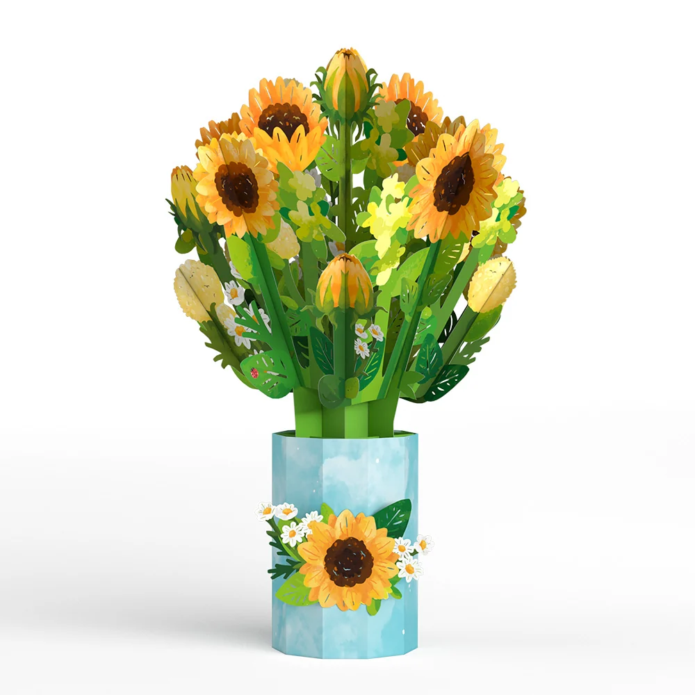 Lovepop Daisy Greetings Plushpop Card and Bouquet Bundle - Image 5