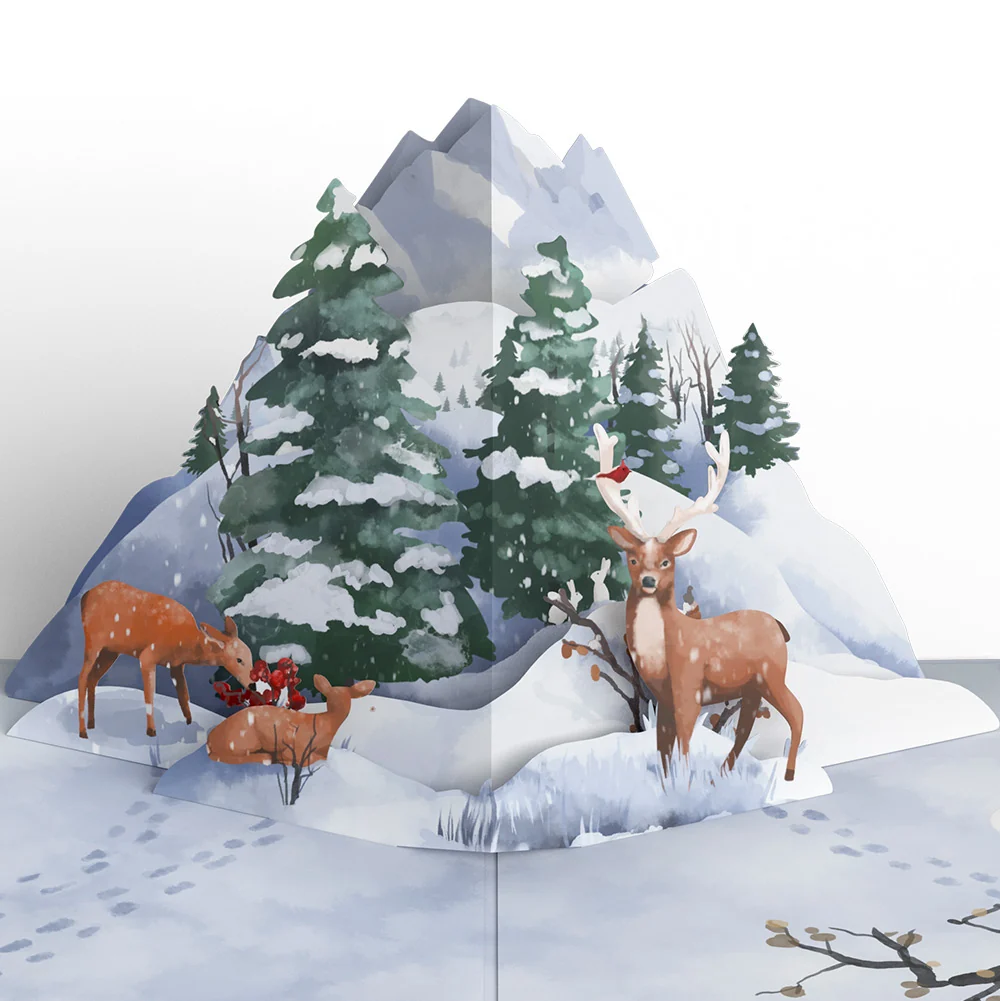 Lovepop Snowfall's Hush Winter Pop-Up Card and Sentiment Set for Dad - Image 3