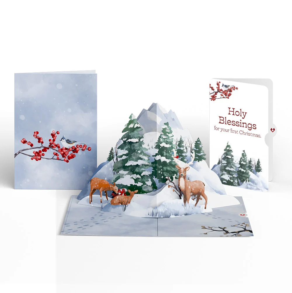 Lovepop Snowfall's Hush First Christmas Pop-Up Card and Sentiment Set