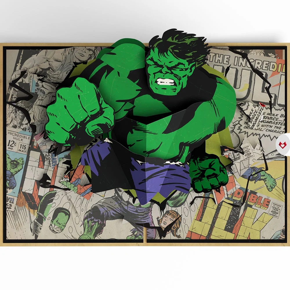 Lovepop Marvel’s Hulk Hope Your Day Is Smashing Pop-Up Card - Image 3