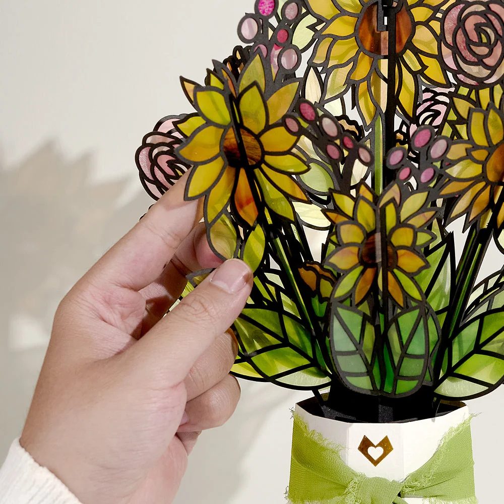Lovepop Fall Is in the Air Pop-Up Card & Suncatcher Bouquet Bundle - Image 5