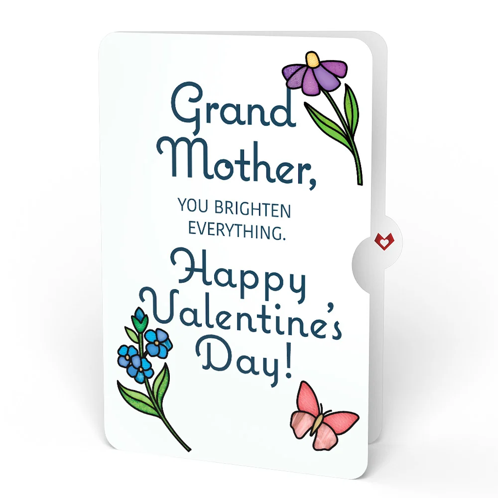Lovepop Love Grows Heart Valentine Suncatcher Card and Sentiment Set for Grandmother Glass - Image 4