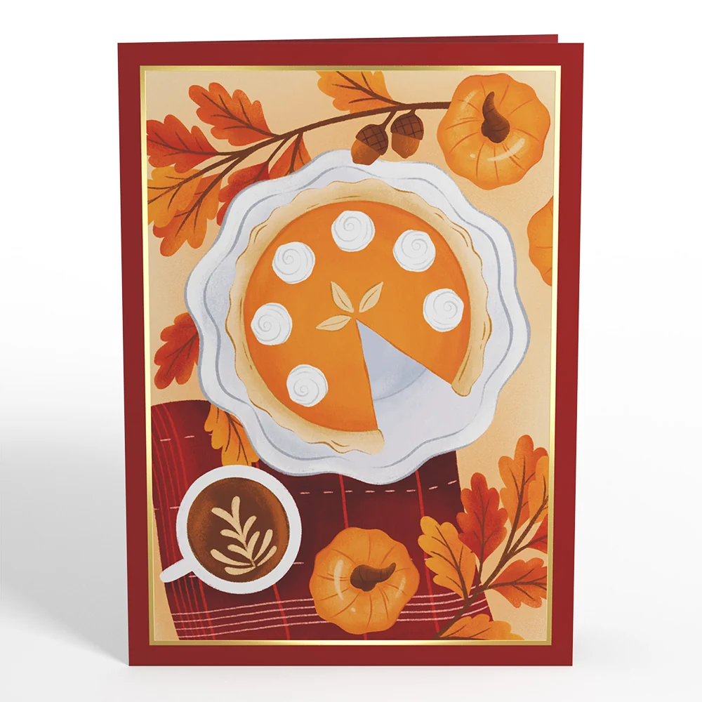 Lovepop Pumpkin Pie Pop-Up Card Coffee - Image 4