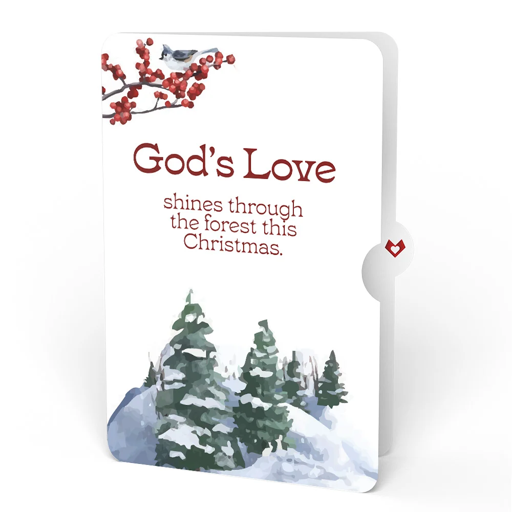 Lovepop Winter Chickadees Christmas Pop-Up Card and God's Love Sentiment Set - Image 4