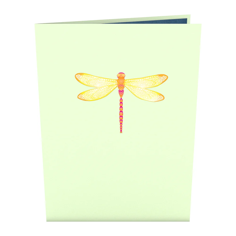 Lovepop Dragonfly on Water Lily Pop-Up Card - Image 4
