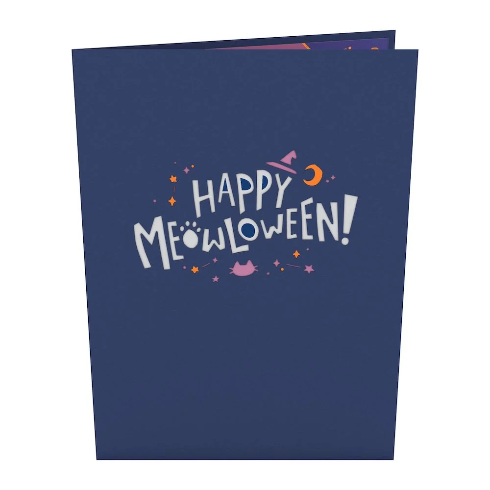 Lovepop Halloween Cat Classic Pop-Up Card Glass - Image 8