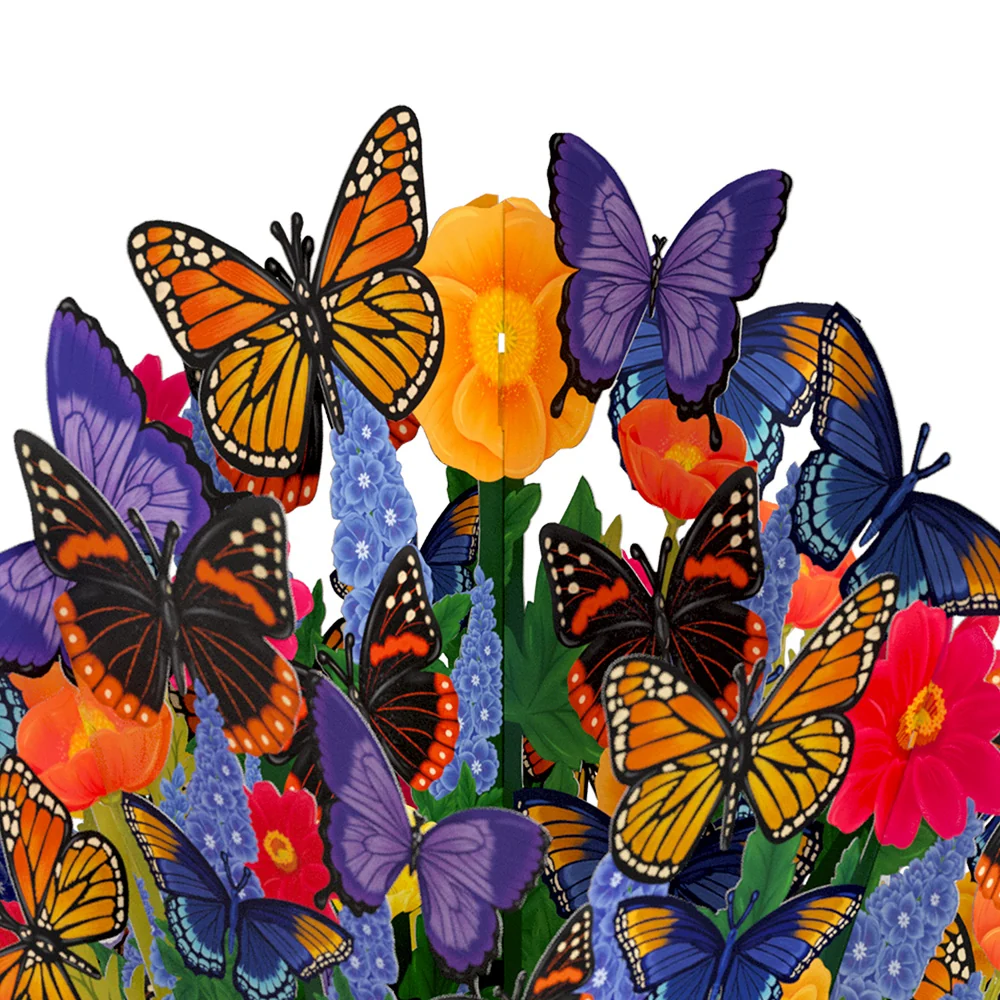 Lovepop Brilliant Butterfly Mother's Day Bouquet and Sentiment Set Vase - Image 3