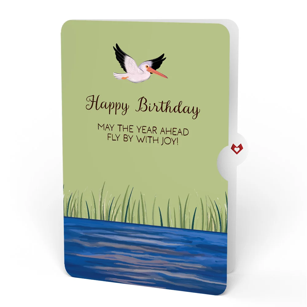 Lovepop Pelican in the Marsh Birthday Pop-Up Card and Sentiment Set - Image 4