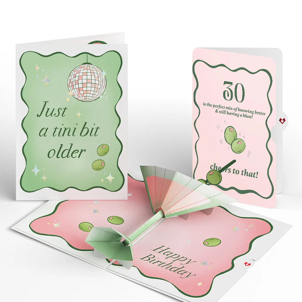 Lovepop Just a Tini Bit Older 30th Birthday Pop-Up Card and Sentiment Set