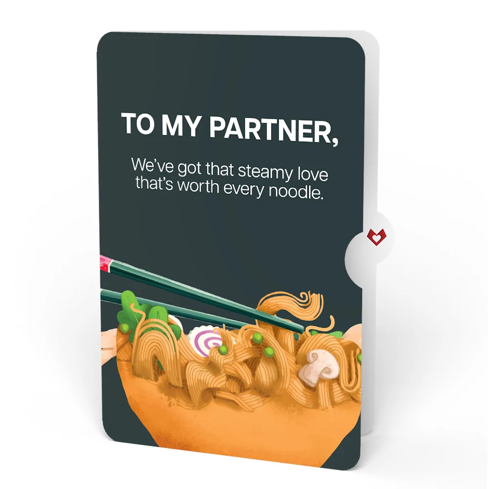 Lovepop Send Noods Spicy Love Pop-Up Card and Sentiment Set for Partner Bowl - Image 4