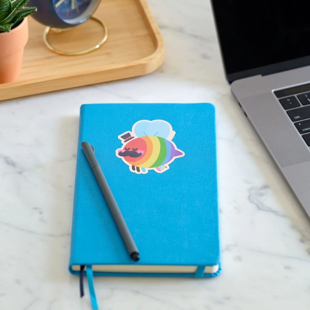 Lovepop Modern Pride Bee LGBTQ+ Sticker - Image 2