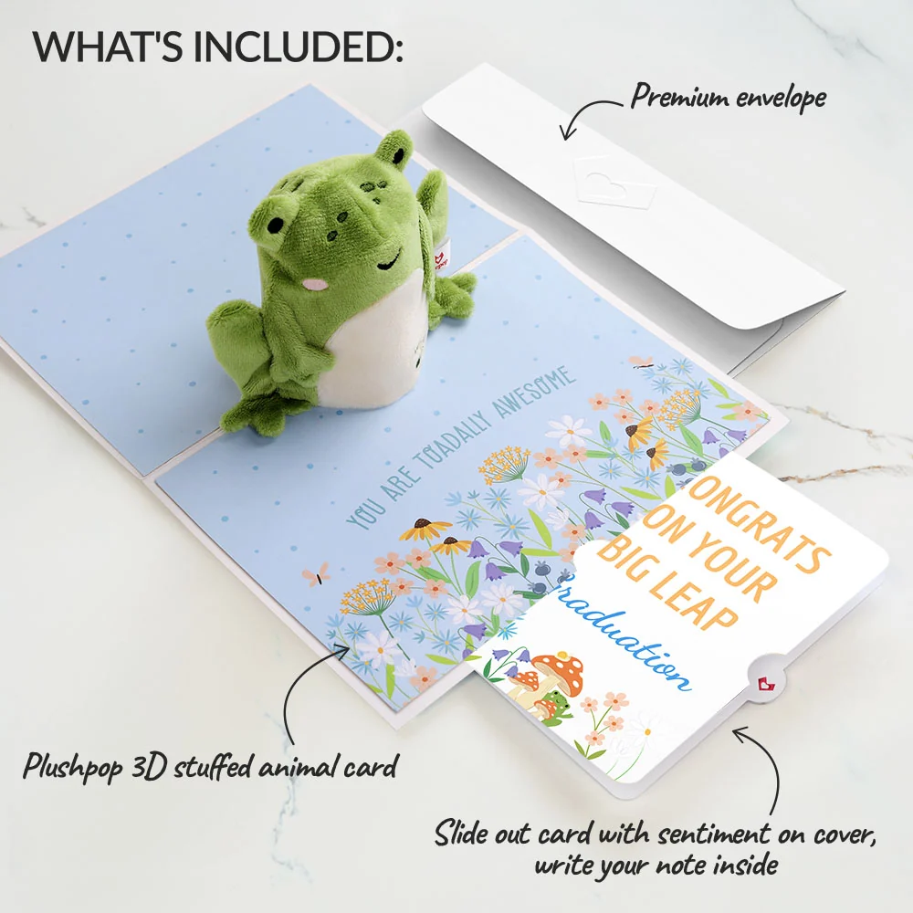 Lovepop 'Toadally Awesome' Graduations Plushpop Card and Sentiment Set - Image 2