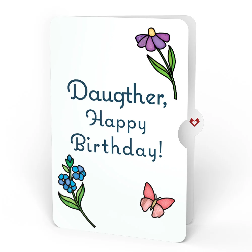 Lovepop Garden Glow Birthday Suncatcher Bouquet and Sentiment Set for Daughter Glass - Image 4