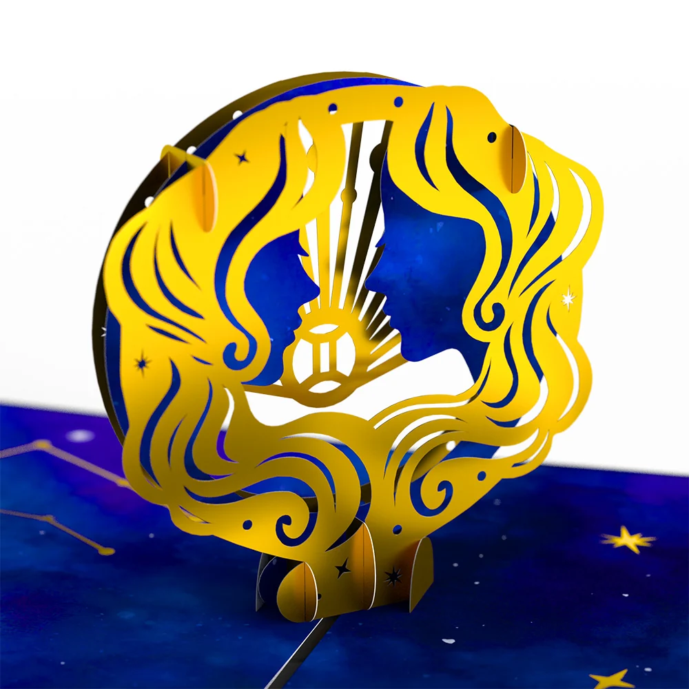 Lovepop Gemini Zodiac Birthday Pop-Up Card and Sentiment Set - Image 3