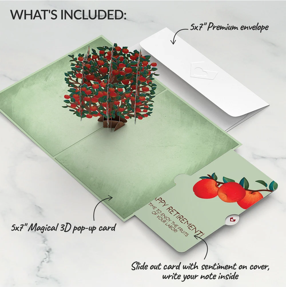 Lovepop Apple Tree Retirement Pop-Up Card and Sentiment Set - Image 2