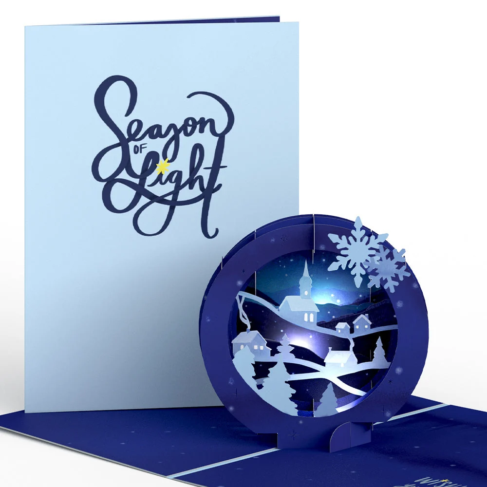 Lovepop Season of Light Winter Village Light-Up Pop-Up Card - Image 3