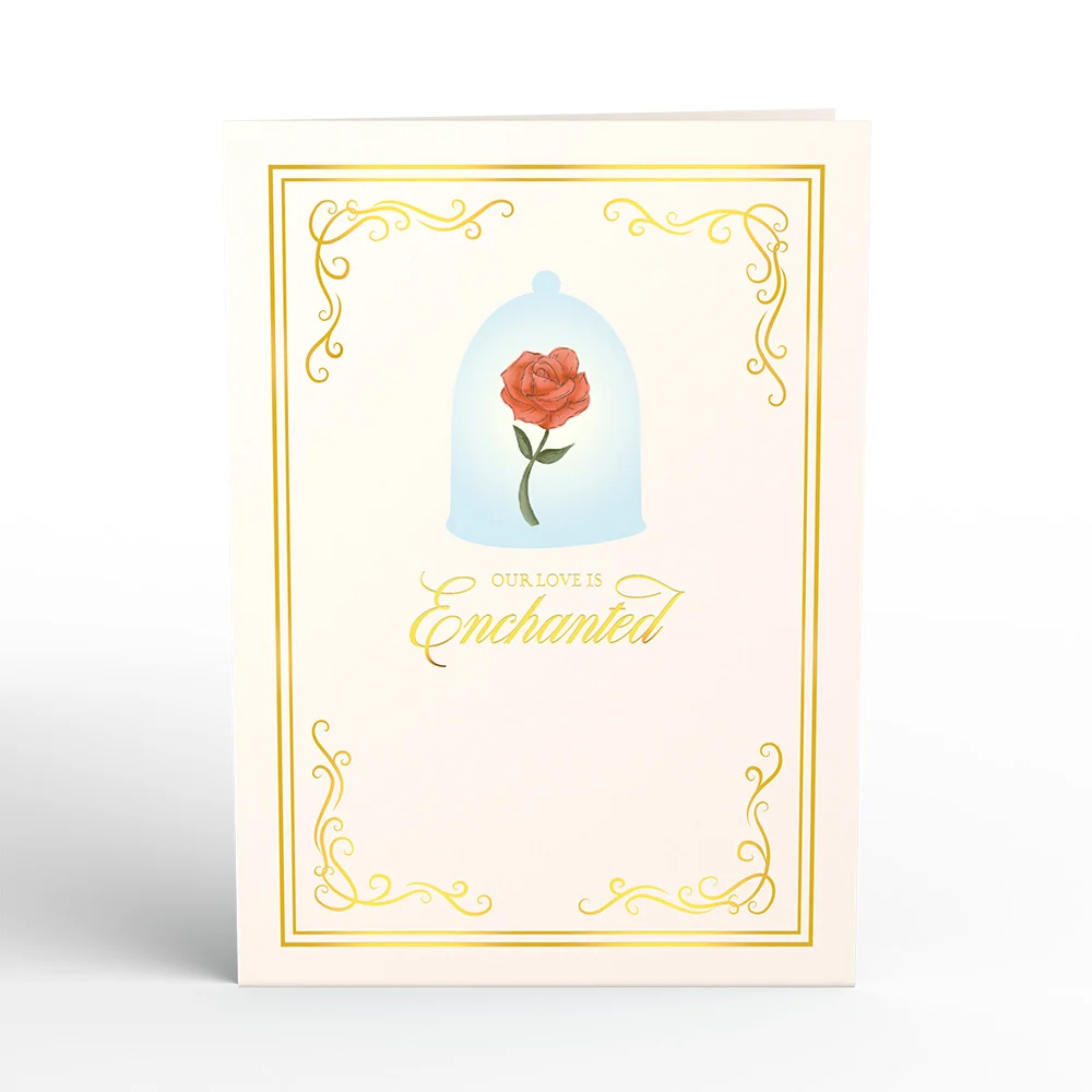 Lovepop Disney's Beauty and The Beast Enchanted Love Pop-Up Card - Image 4