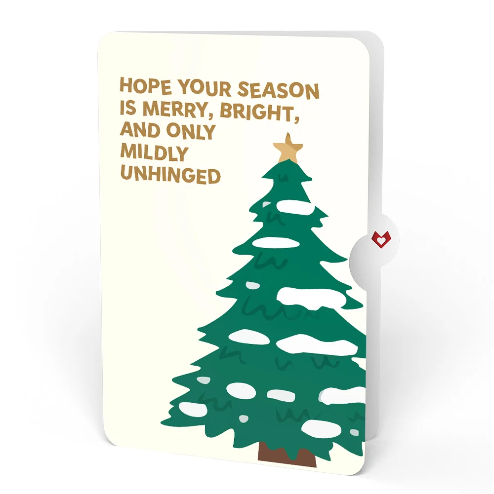 Lovepop Santa Decorating a Christmas Tree Pop-Up Card and Blessing Sentiment Set Cream - Image 4