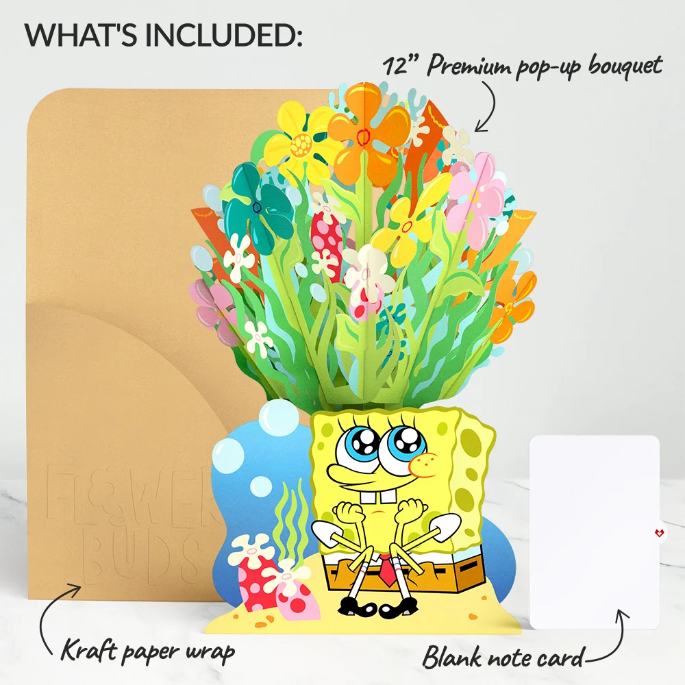 Lovepop SpongeBob SquarePants Flower Buds Bouquet - Image 6