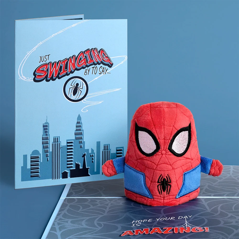 Lovepop Marvel’s Spider-Man Plushpop Card & Flower Buds Bouquet Bundle - Image 2
