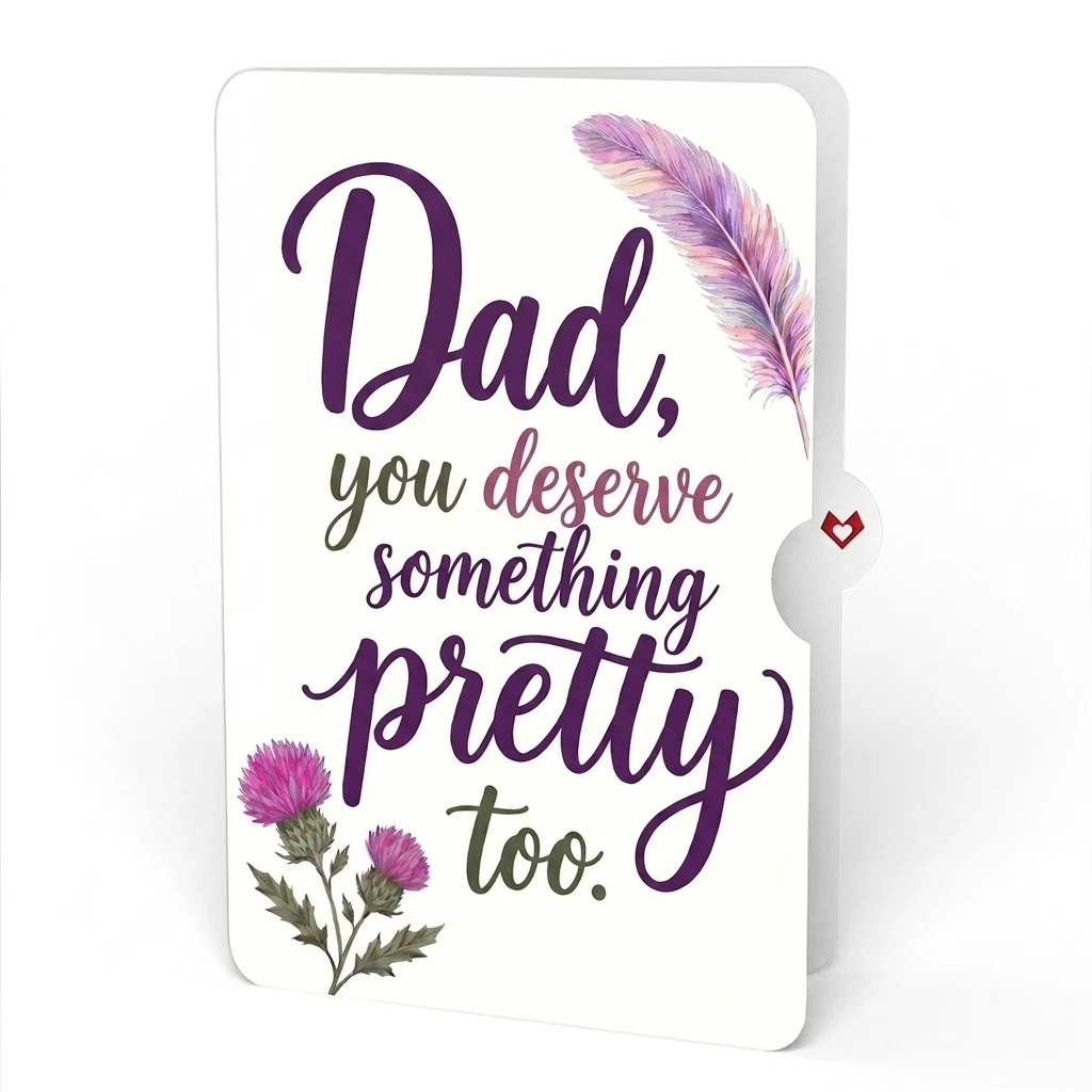 Lovepop Vibrant Hummingbird Father's Day Pop-Up Card and Pretty Thistle Sentiment Set for Dad Cream - Image 4