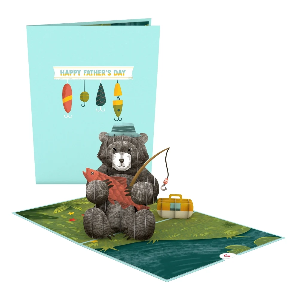 Lovepop Father’s Day Fishing Bear Pop-Up Card