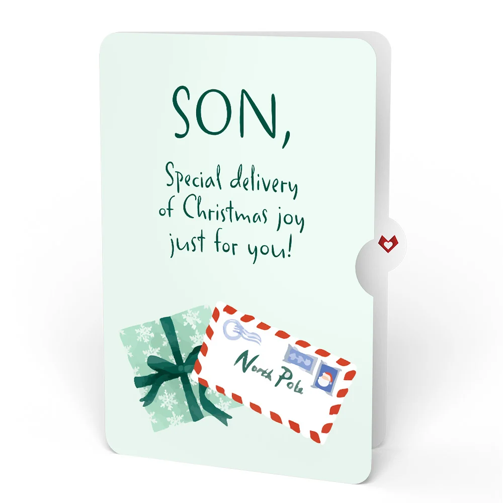Lovepop Season's Greetings Penguin Surprise Pop-Up Card and Sentiment Set for Son - Image 4