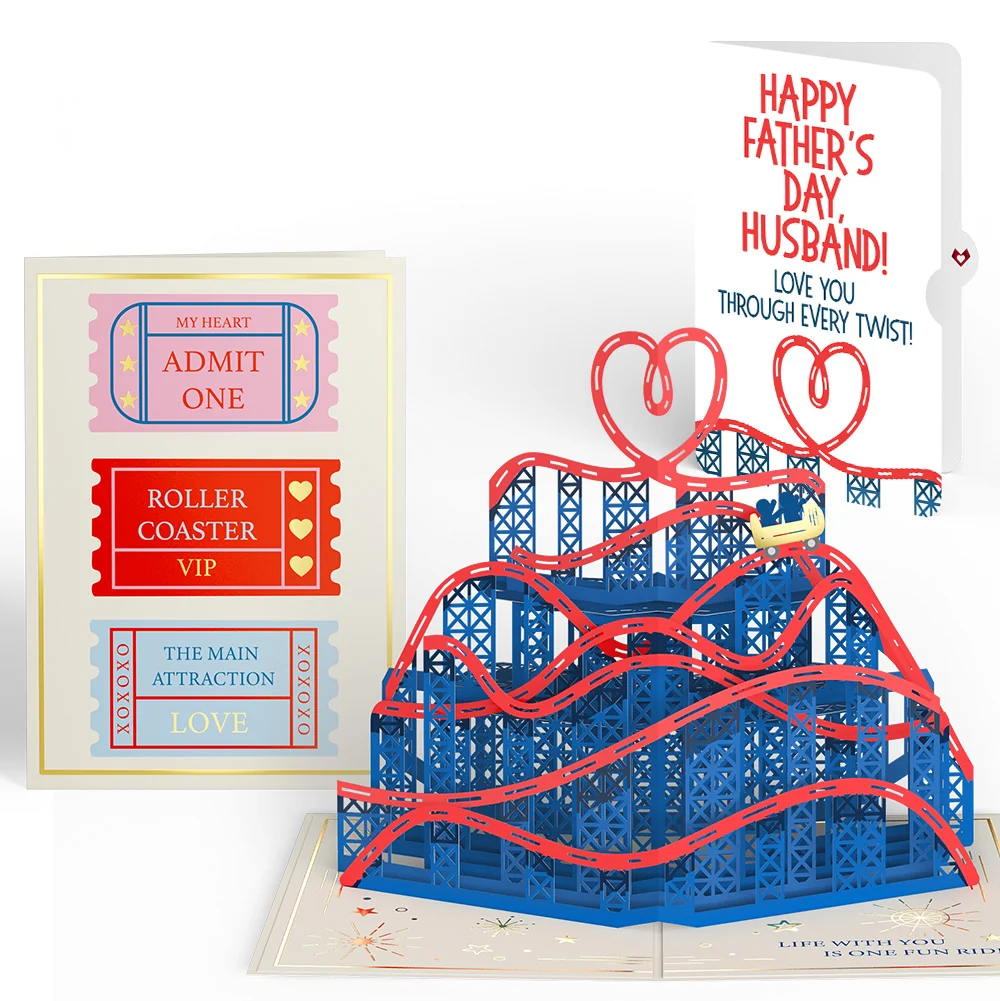 Lovepop Love Rollercoaster Father’s Day Pop-Up Card and Sentiment Set for Husband