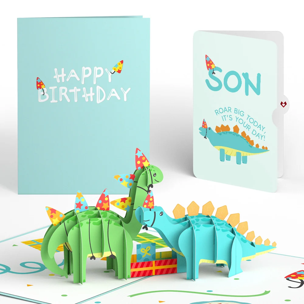 Lovepop Birthday Dinosaurs Pop-Up Card and Sentiment Set for Son