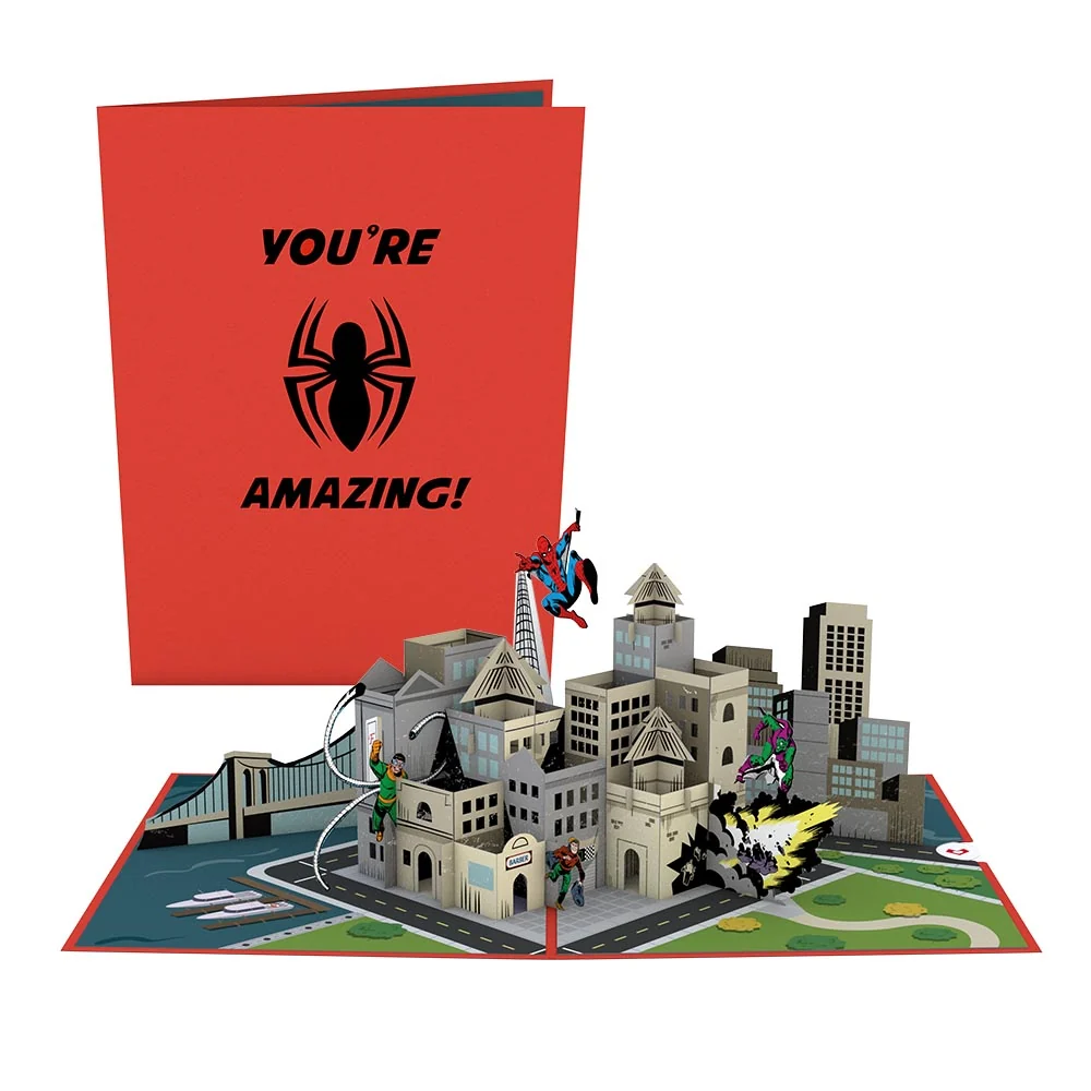 Lovepop Marvel’s Spider-Man You’re Amazing Pop-Up Card and Flower Buds Bouquet Bundle - Image 2