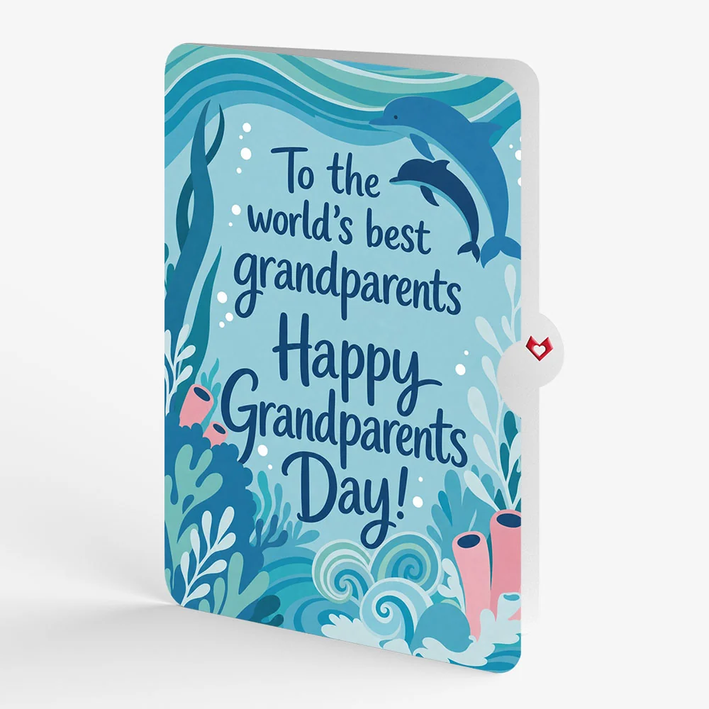 Lovepop Playful Dolphins Pop-Up Card and Grandparents Day Sentiment Set - Image 4