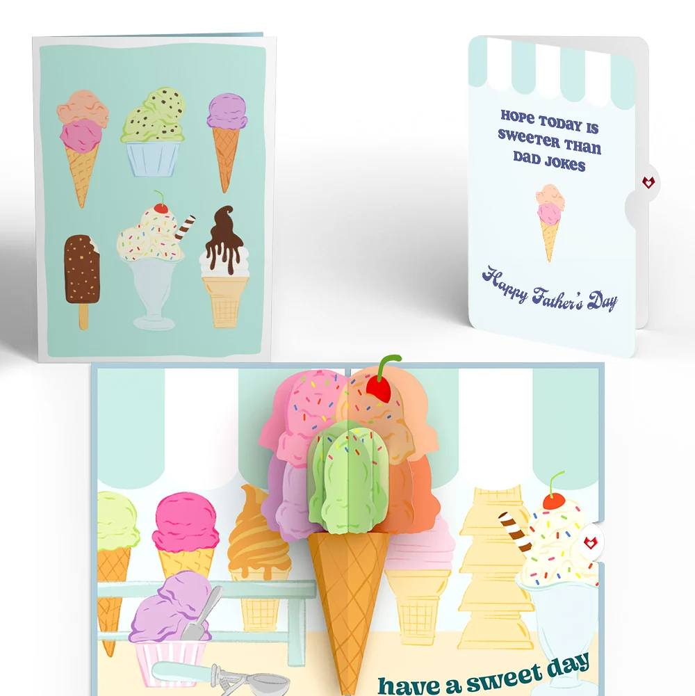 Lovepop Sweet Day Ice Cream Father’s Day Pop-Up Card and Sentiment Set